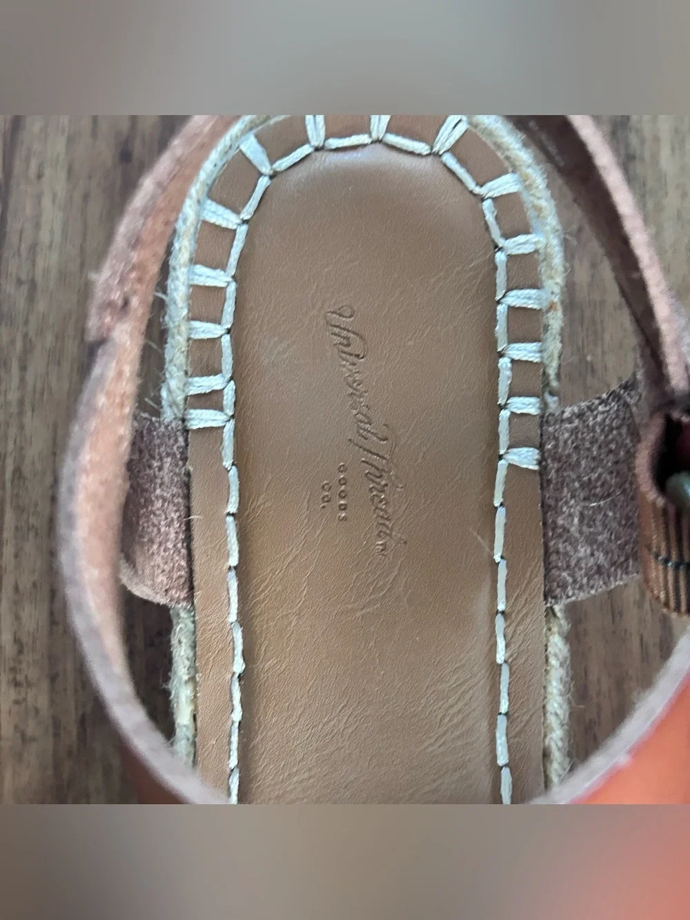 Universal Thread Rae Brown Faux Leather Platform Espadrille Women’s 7.5